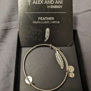 Alex and Ani feather bangle